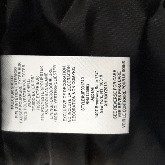 Color block faux fur bomber jacket -NWOT - Picture 10 of 12